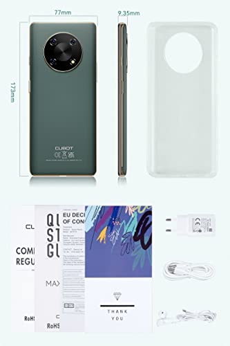 Cubot Unlocked Android 11 Smartphone, Max 3 Unlocked Cell Phone 4Gb+64Gb, 6.95" Hd+ Display, 48Mp Triple Camera, 5000Mah Battery, 4G Dual Sim Unlocked Android Phones, Nfc/Face Id, Us Version, Green #TOP7