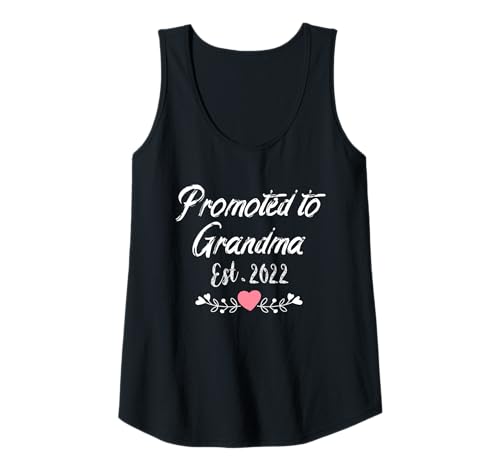 Femme Promoted to Grandma Est 2022 Mothers Day New Grandma Débardeur
