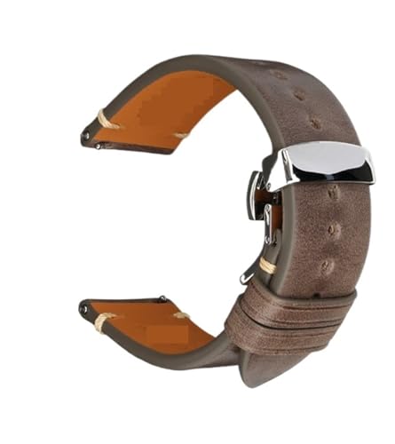 Bracelet montre cuir véritable multicolore interchangeable 18-24mm