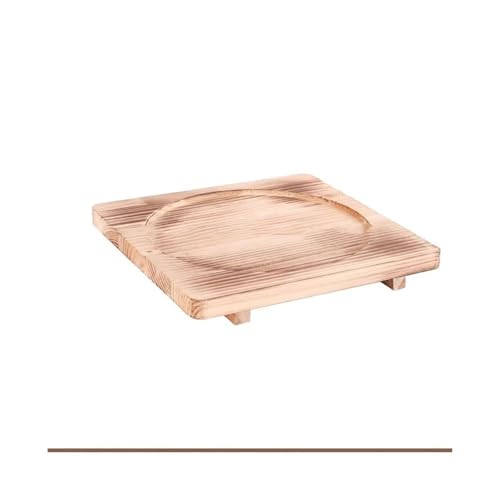 Plateau isolant résistant à la chaleur en bois de qualité pour repas - 2