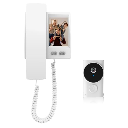TKMARS - TKMARS Wireless Video Doorbell with Display & Monitor, 2-Way Intercom Night Vision Camera, No Monthly Fee, No WiFi/APP Required, 2.4G Bluetooth Connectivity intercom systems for home. - -6%
