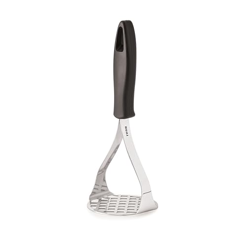 Image of Rena Potato Masher with Heavy Duty Comfortable Handle, Stainless Steel Wide Masher for Potatoes, Pav Bhaji, Baby Food Prep & Paneer Parathas, Dishwasher Safe, Rust-Resistant Daily Use Kitchen Tool