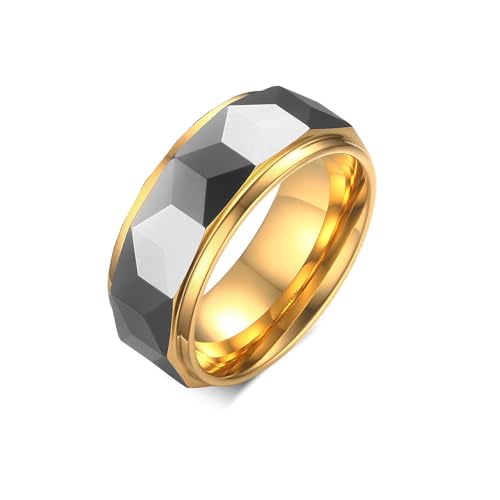 Bague carbure de tungstène hommes pour un style industriel au quotidien