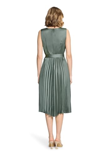 Robe Betty & Co confortable taille 16 : sublimez vos formes en vert Lily Pad
