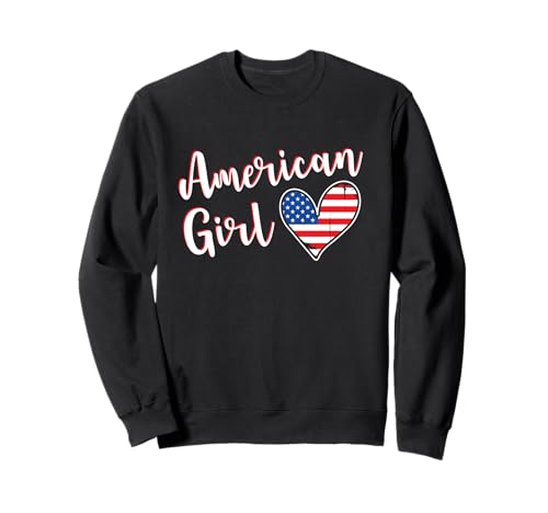 Proud American Girl America Flag American Girlfriend Wife �g���[�i�[