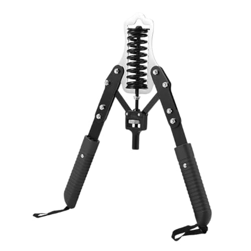 Colaxi Adjustable 10-200kg Spring Chest Expander Carbon Steel Versatile Professional for Full Body Workout Arm Exercise Strengthener, Single Spring