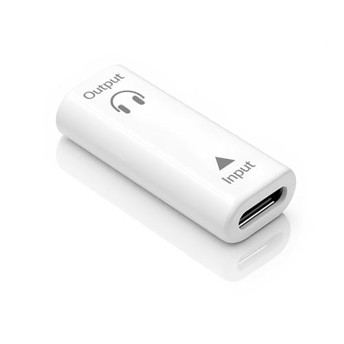 Poyiccot USB C - 3.5mmI[fBIA_v^[ (1pbN) AuxXUSB CXwbhzWbN 16rbg/48kHzA_v^[ MacBookAiPhoneASamsung GalaxyAiPadAJ[zCgɑΉ
