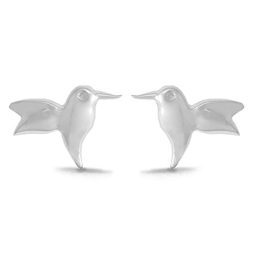 Boma Jewelry Sterling Silver Hummingbird Stud Earrings