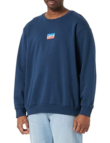 Levi's Herren Standard Graphic Crew Sweatshirt,Mini Sportswear - Dress Blues,S – Ansicht 1