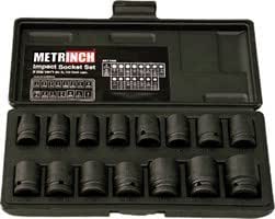 METRINCH MET-2400 STANDARD IMPACT SOCKET SET 1/2