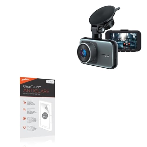 BoxWave Screen Protector Compatible with CamPark C200 (3 in) - ClearTouch Anti-Glare (2-Pack), Anti-Fingerprint Matte Film Skin