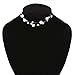 Layered Shell Necklaces for Women Stacked Pearl Necklaces Statement Charm Boho Necklace for Women White