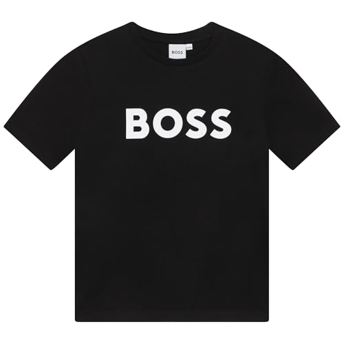 BOSS - Kurzarm T-Shirt Schwarz 100% Baumwolle 6JAHRE – Ansicht 1