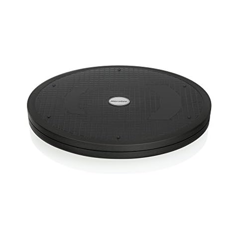 Aleratec Dual Sided TV Swivel Base Stand, 360˚ Rotation Lazy Susan Turn Table for Televisions, Monitors, Mid-Century Modern TV Stand, Swivel Television Mount Featuring Heavy Duty 200lb Capacity - 12" Cover