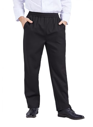 Nanxson Herren Kochhose Arbeitshose Gummizug elastische Taille Bundhose...