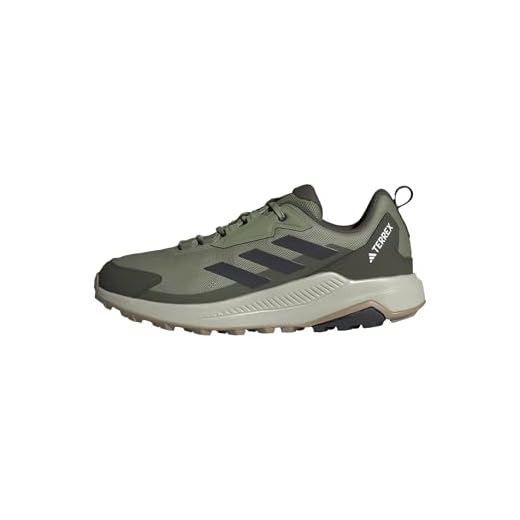 adidas Homme Terrex Anylander Hiking Shoes, Tent Green/Carbon/Olive Strata, 43 1/3 EU