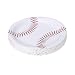 Baseball Themed 9" Disposable Round Paper Plates - Ideal for Birthday Parties, Family Dinner, Game Day (50 Pack)