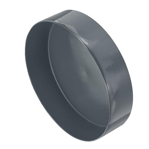 Image of uxcell 2pcs Rubber End Caps 225mm(8 7 /8 Inch) ID x 80mm(3 1 /8 Inch) H Vinyl Round Tube Bolt Cap Cover Screw Thread Protectors Dark Grey