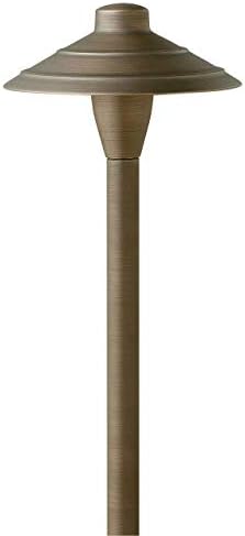 Hinkley Hardy Island 12v Small Traditional Path Light, Clear Glass, Cast Brass, Includes T3 LED Lamp, Wiring Kit and Ground Spike, Hardy Island Series, Matte Bronze Finish