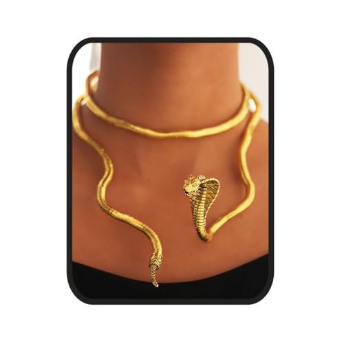 Bendable Snake Necklace Medusa Costume Bracelet Animal Choker for Halloween Nightclub