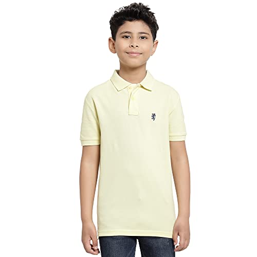 Image of Red Tape Boys Yellow Solid T-Shirt