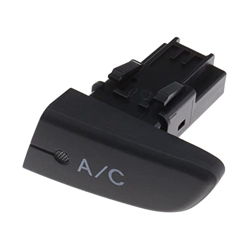 Interruptor de control de aire para coche 6554KX compatible con Aygo Mk1 C1 107 A/C aire acondicionado unidad botón de control plástico negro