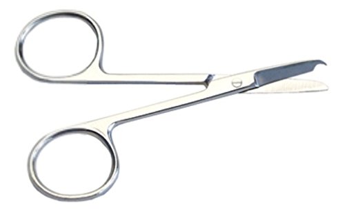 Grafco Operating Scissors, Curved, Sharp/Blunt, 4.5