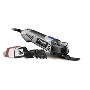 Dremel MM50-01 Multi-Max Oscillating DIY Tool Kit with Tool-LESS Accessory Change- 5 Amp- Multi Tool with 30 Accessories…