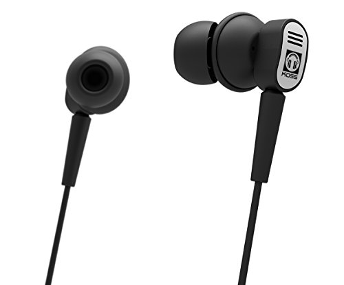 Koss Qz Buds In-Ear Active Noise Cancelling Earbuds, In-Line Microphone And Touch Remote Control, Monitor Mode, Carry Case Included, Wired With 3.5Mm Plug, Black #TOP1