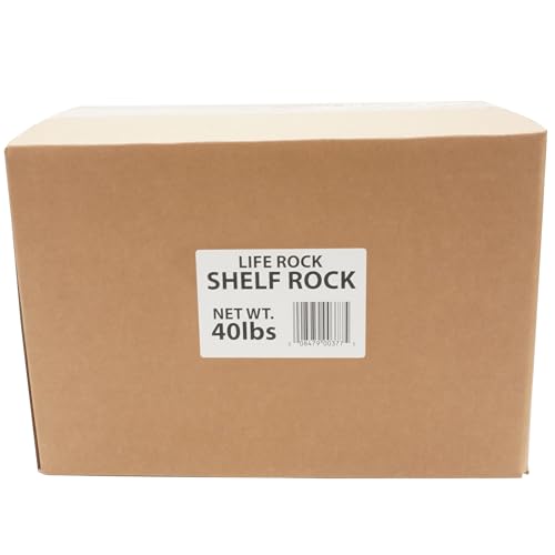 Image of CaribSea LifeRock Shelf - 40 lb - Clean and Pure Aragonite Base Rock - Ideal for Fish and Reef Tanks - Supports Faster Cycling