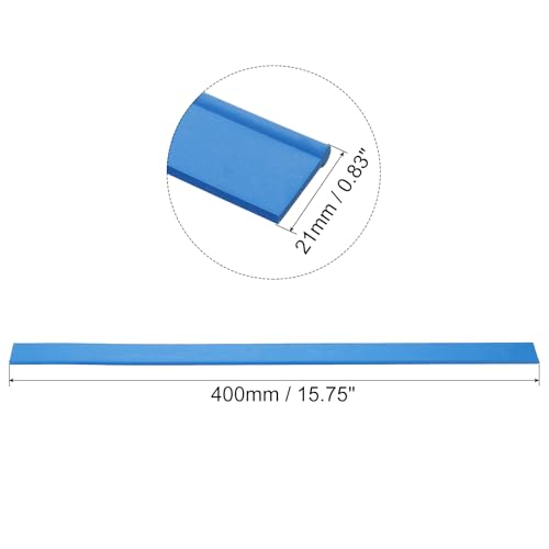 Image of MECCANIXITY Replacement Squeegee Rubber for Window, Glass, Shower Doors, Tile Wall Cleaning, 15.75 Inch, Blue Pack of 4
