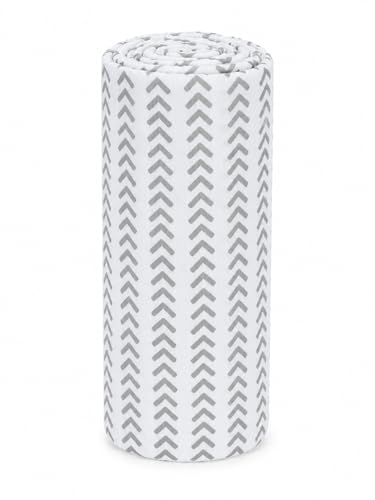 Image of Pure Cotton Muslin Baby Swaddle Blanket for Newborn Baby - Super Soft Wrapper Cloth, Multi-Use Stroller Cover & Gentle on Baby Skin (120 x 120 CM) - Pack of 2 | Black Plus & Half Zig ZAG