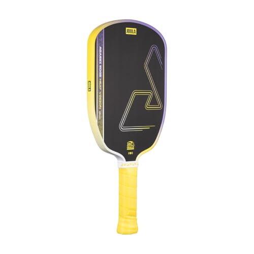 Image of JOOLA Agassi Heat Vision 16mm Pickleball Paddle - New Shape w /Extended Sweet Spot - Textured Carbon Fiber Surface for Spin - SK Film for Less Vibration - USAP Approved - NFC Chip Enabled