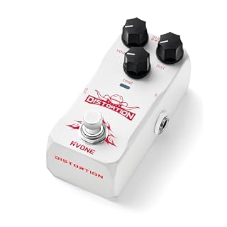 High Gain Distortion Pedal for Electric Guitar, Aluminum Guitar Pedal, Analog Guitar Effects Pedal for Compact Stage & Studio Pedal, True Bypass - Les Beatles, Paul McCartney, John Lennon, RIngo Starr, George Harrison