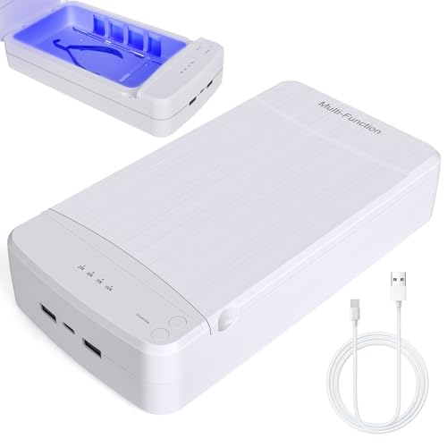 AORAEM Stérilisateur UV, portable à double couche, stérilisateur pour instruments, désinfectant UV professionnel, avec fonctionnement silencieux, convient...