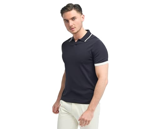 Polo en tricot de coton SIRRI en maille fine haut de gamme et coupe ajustée
