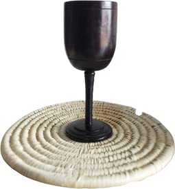 Verre à vin en bois cadeau original pour anniversaire et mariage rustique