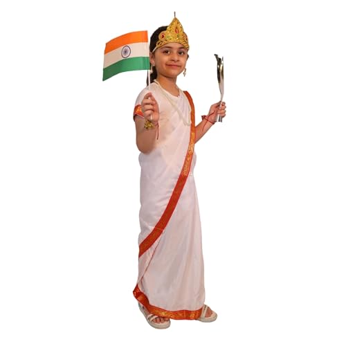 Image of Kaku Fancy Dresses National Heros Freedom Fighters Costumes for Boys & Girls | Independence Day Republic Day Fancy Dress for Schools Plays & Competition | Role Play Politician Costume For Kids