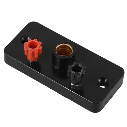 SEWACC Portalámparas Compacto de Cobre y Plástico Base Resistente para Experimentos Eléctricos Escolares Soporte para Bombilla Miniatura Circuitos Serie y Paralelo Color Negro