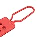 Safety Lock Hasp 6 Holes Electrical Insulation Latch Nylon Tag Out Locking Hasp Industry Chemical Electricity Red