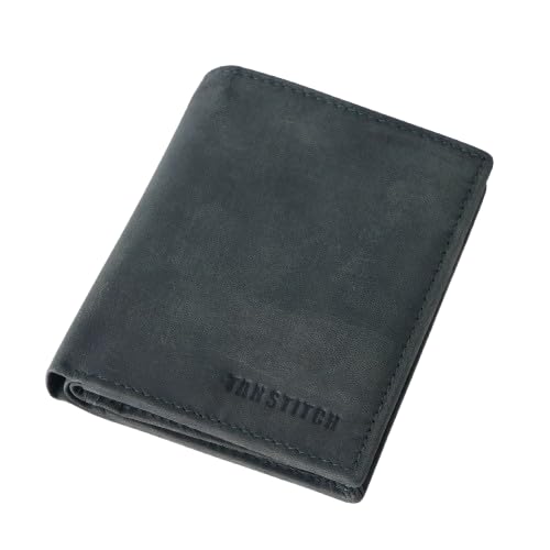 Image of TANSTITCH Slim Leather Wallet || Regular Minimalist &Thin Wallet || RFID Protected || 16 Card Slot (Green Hunter)