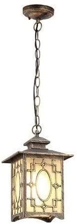 Suspension lanterne vintage E27 pour éclairage extérieur de pavillon et porche