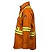 Flame Resistant FR High Visibility Hi Vis Shirt - 88% C/12% N - 7oz (Large, Orange)