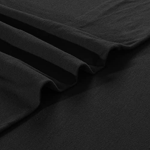 EnvioHome Cotton Blend Jersey Bed Sheet Set, Black, Twin XL