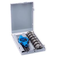 GSR PROFI Schneideisen-Set 8-tlg. M3–M12 | HSS-G Gewindeschneider für Außengewinde | Ø 25 × 9 mm | mit Schneideisenhalter | in Metallkassette | für Stahl, Metall, Handwerk & Industrie