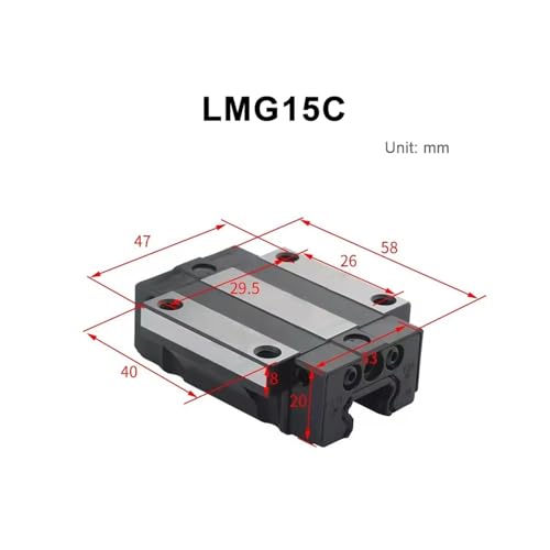 Guía lineal LMG15C para solucionar holguras en ejes CNC de carpintería 3
