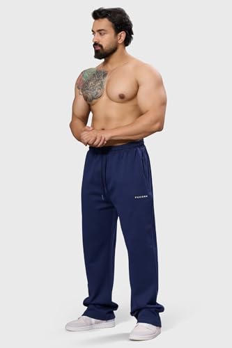 Image of FUAARK Mens Eclipse Straight Tracks Oversized Cotton Gym & Streetwear Pants
