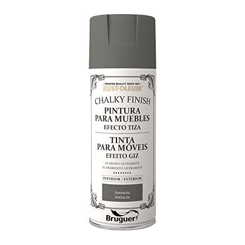 Rust-Oleum Bruguer Chalky Finish pintura para muebles en spray Antracita 400 ml
