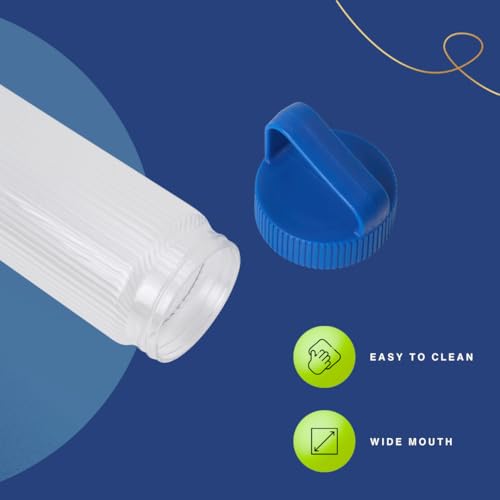 Image of United Colors of Benetton 750ML Glass Water Bottle with Anti Slip Silicone Base, Leak-Proof, BPA-Free, Durable, Odor-Free, Eco-Friendly Hydration Bottle for Home, Gym & Travel