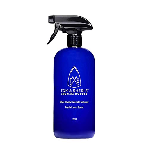 Tom & Sheri's Plant-Based Wrinkle Release Spray, Static Guard, No-Heat Steamer for Clothes- Iron in a Bottle, 32 oz Tom & Sheri's Plant-Based Wrinkle Release Spray, Static Guard, No-Heat Steamer for Clothes- Iron in a Bottle, 32 oz